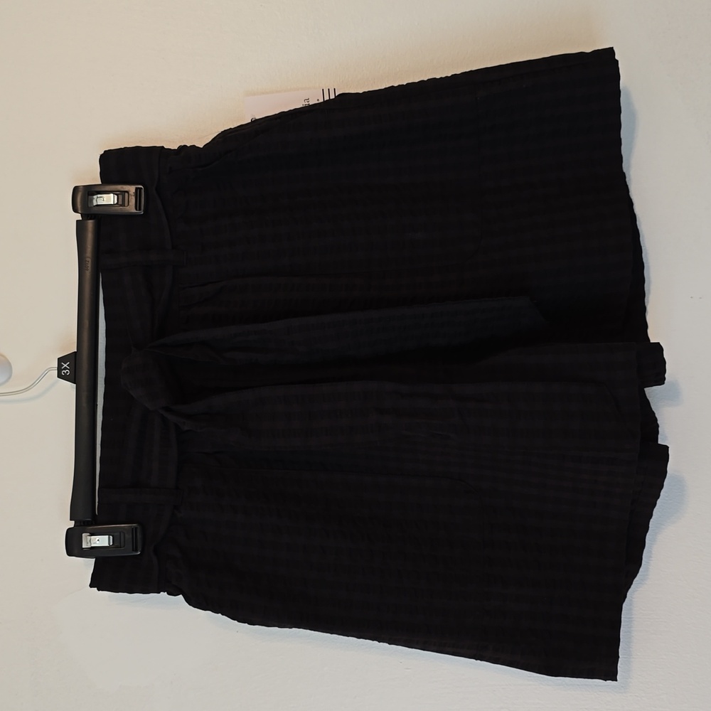 Ophelia Roe Black Elastic Waist Shorts with Tie Belt